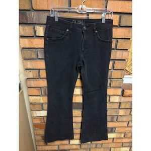 DL1961 Joy Super High Rise Flare Jeans Onyx Black Wash